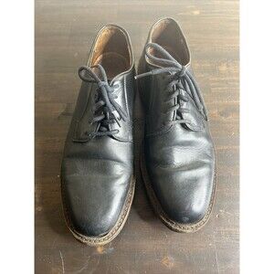Frye Oxford Mens Black Leather Low Top Cap Toe Oxfords Shoes Lace up 8.5